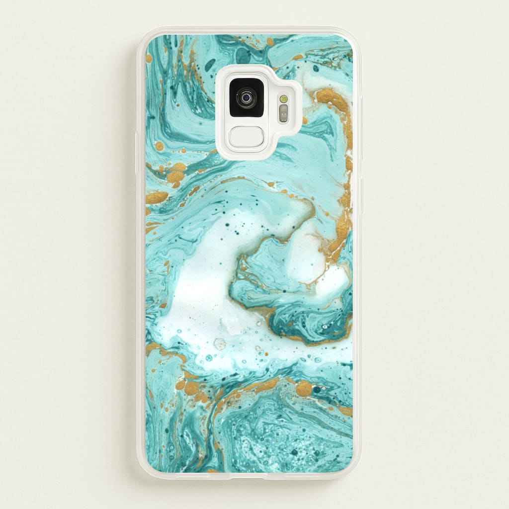 Green Marble - marble Phone Case for Galaxy S9