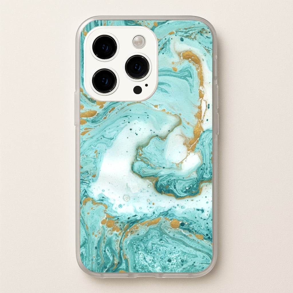 Green Marble - marble Phone Case for iPhone 14 Pro