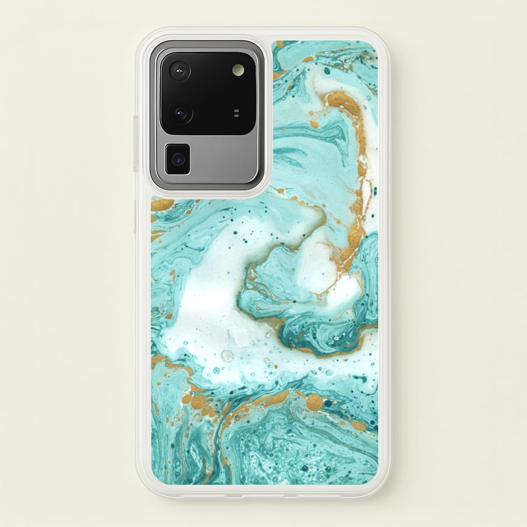 Green Marble - marble Phone Case for Galaxy S20 Ultra