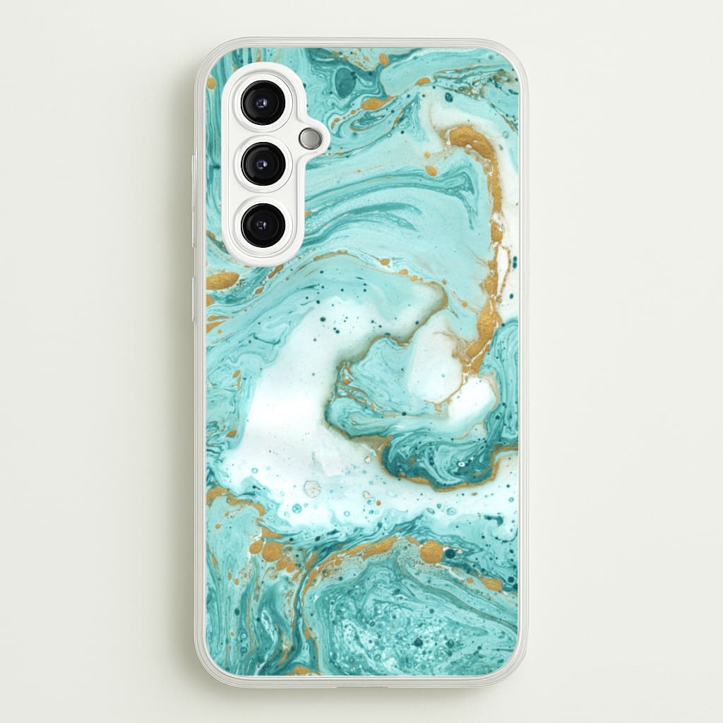 Green Marble - marble Phone Case for Galaxy A14