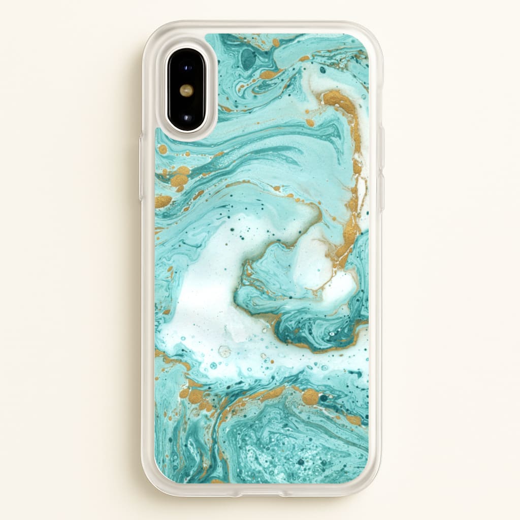 Green Marble - marble Phone Case for iPhone X / XS