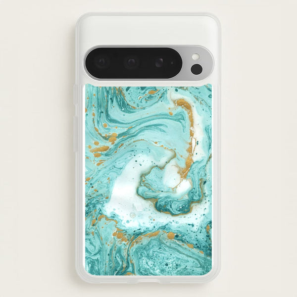 Green Marble - marble Phone Case for Google Pixel 9 Pro XL
