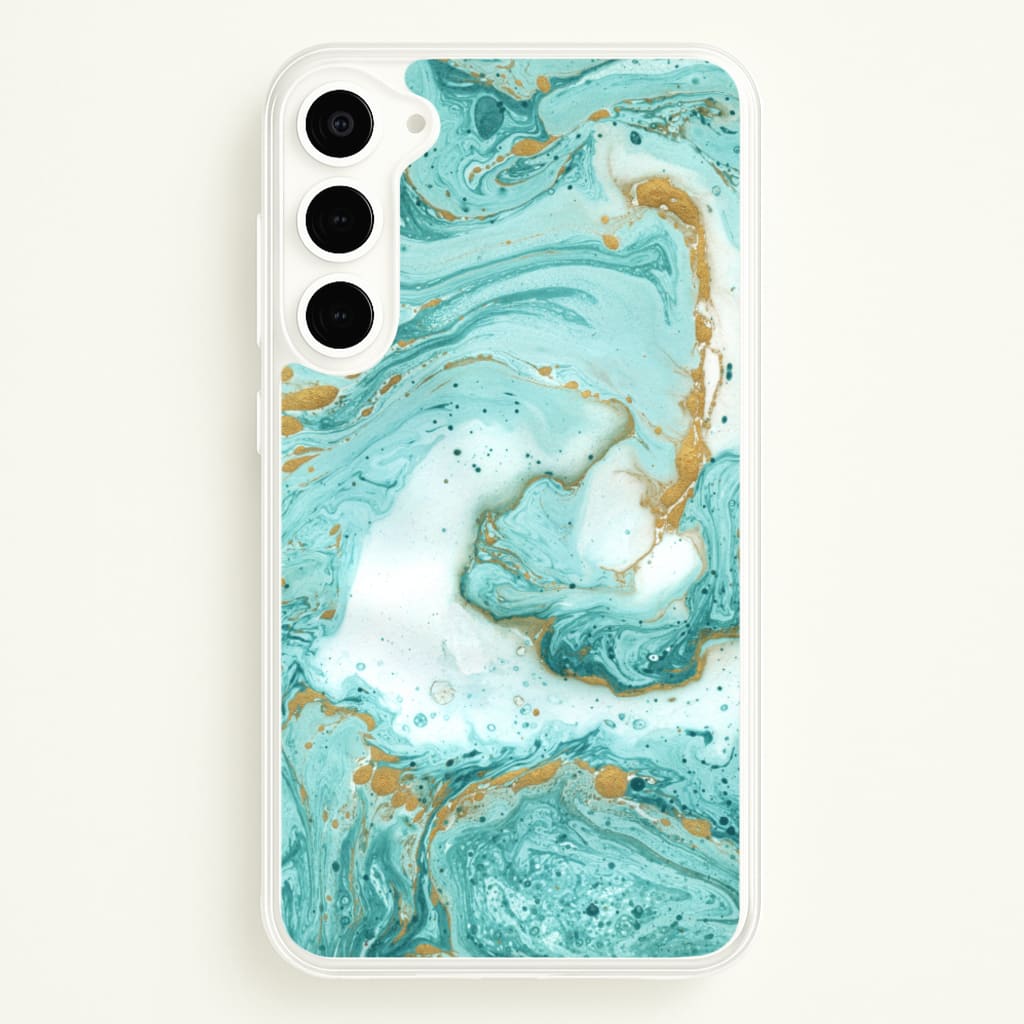 Green Marble - marble Phone Case for Galaxy S23 Plus