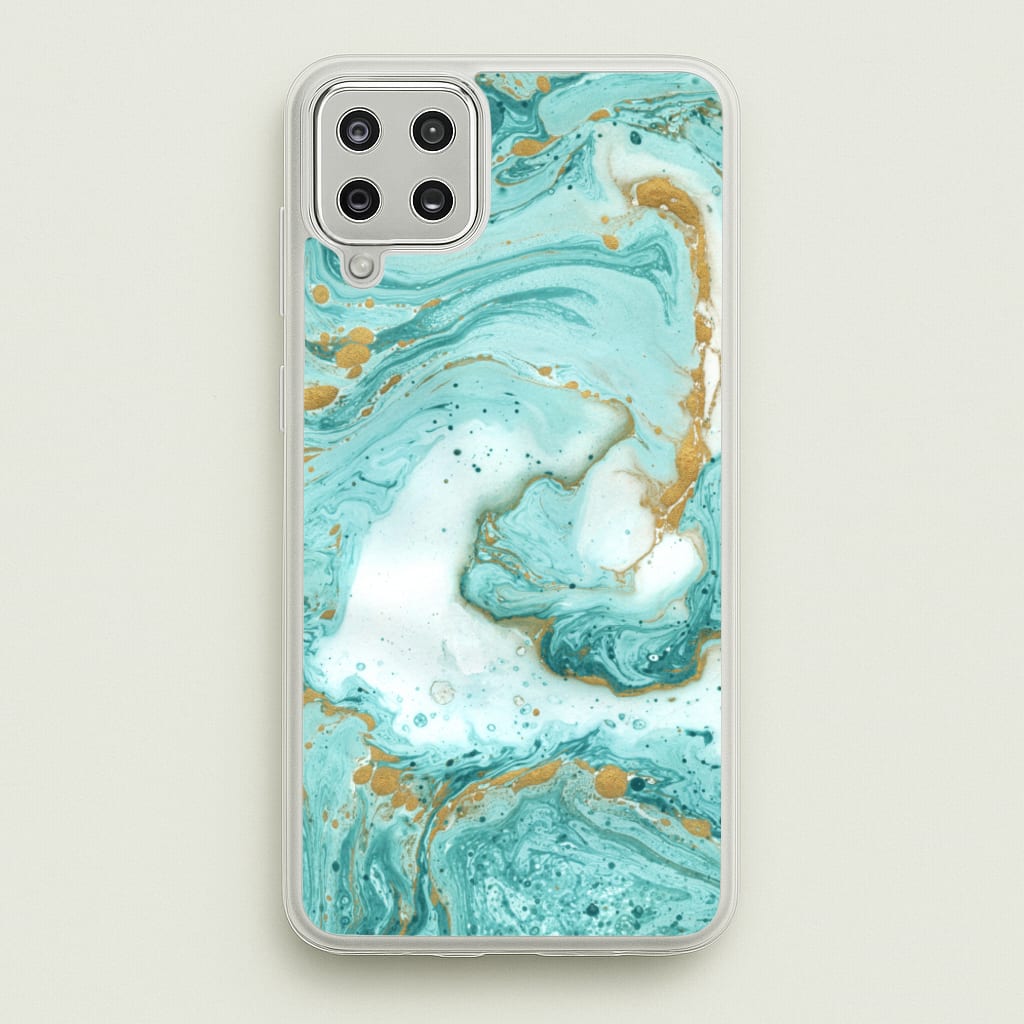 Green Marble - marble Phone Case for Galaxy A12