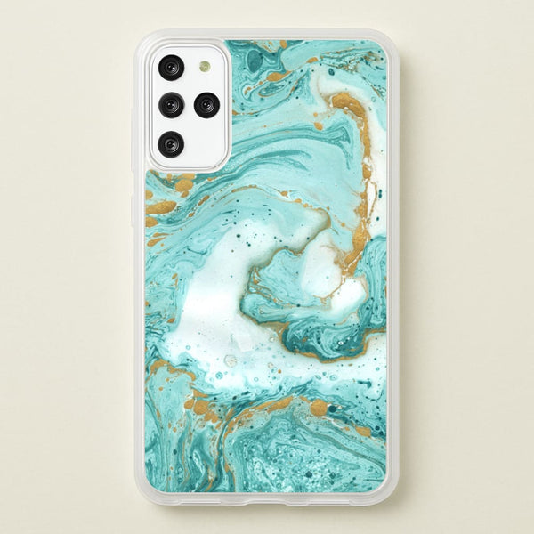 Green Marble - marble Phone Case for Galaxy S20 Plus
