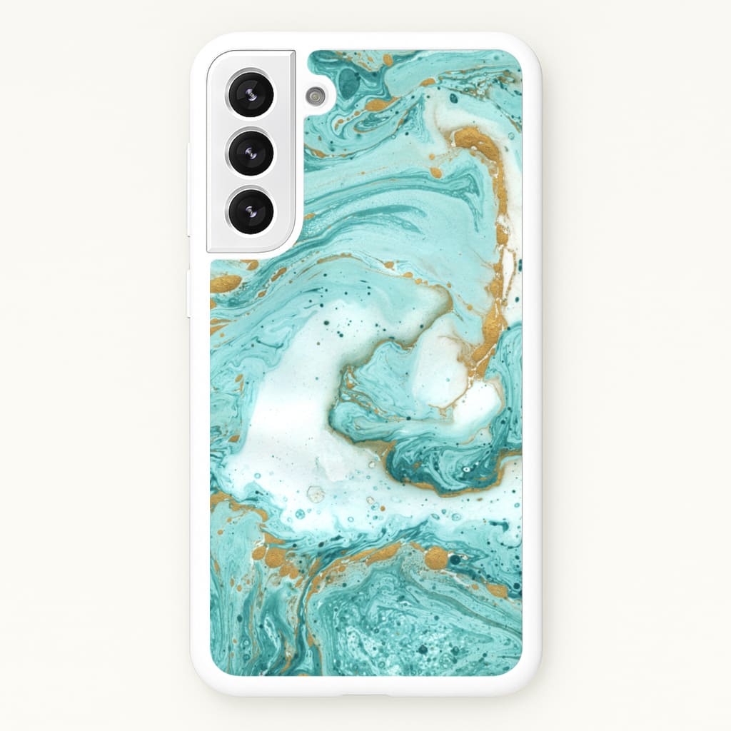Green Marble - marble Phone Case for Galaxy S22 Plus