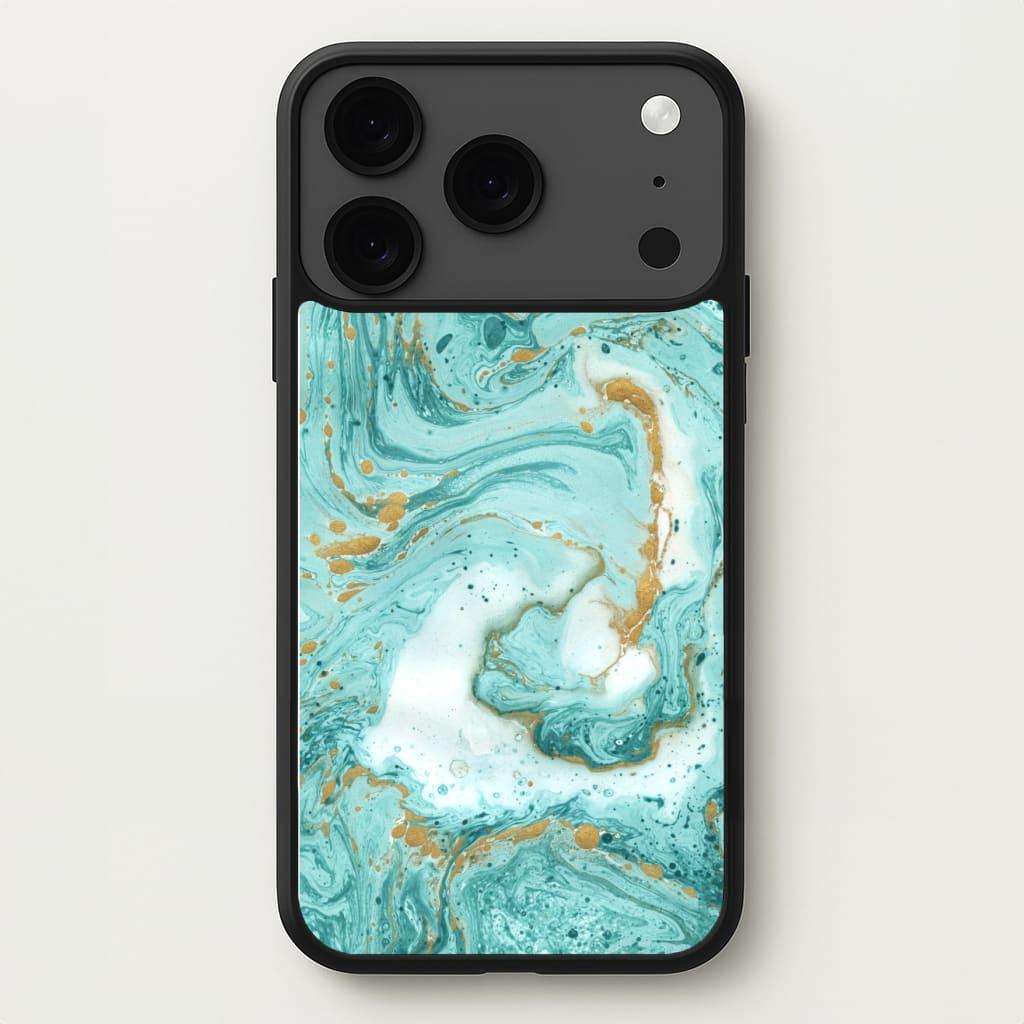 Green Marble Phone Case for iPhone 17 Pro