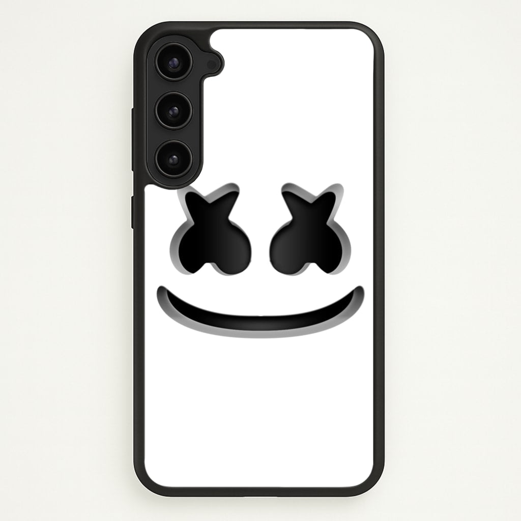 White Helmet DJ Helmet - Marshmello Phone Case for Galaxy S23 Plus