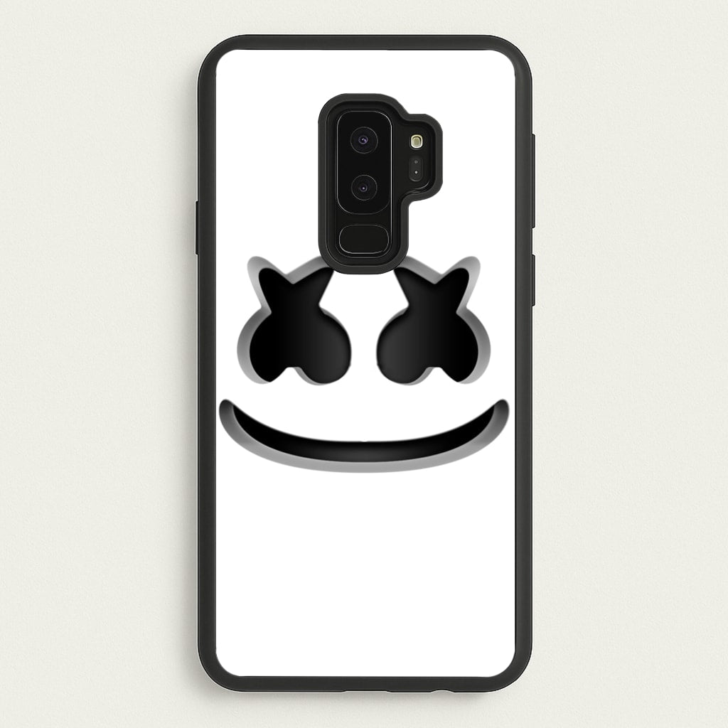 White Helmet DJ Helmet - Marshmello Phone Case for Galaxy S9 Plus