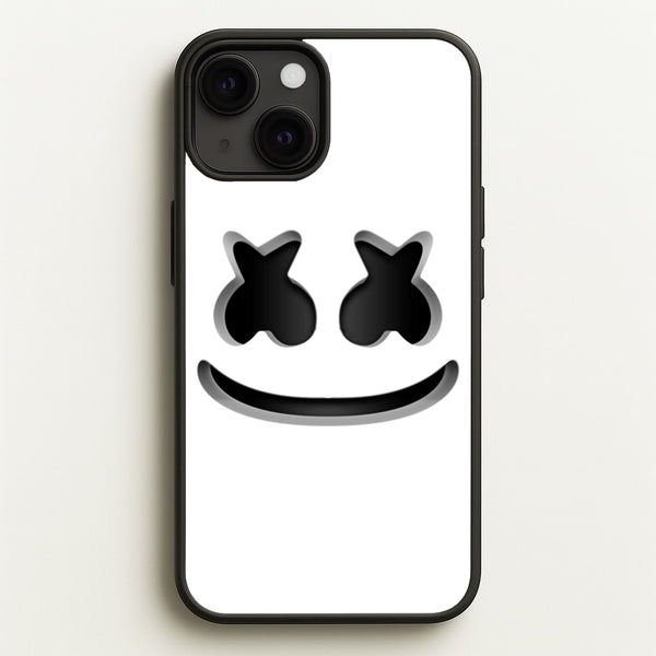 White Helmet DJ Helmet - Marshmello Phone Case for iPhone 13