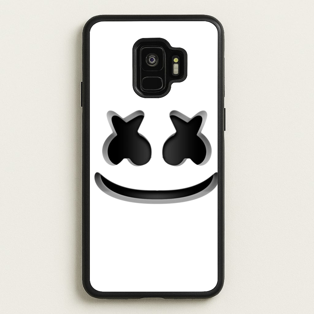 White Helmet DJ Helmet - Marshmello Phone Case for Galaxy S9