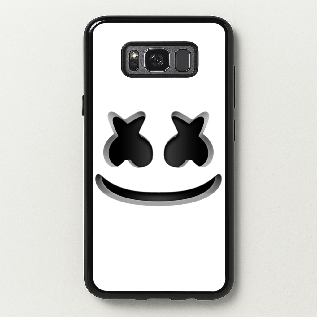 White Helmet DJ Helmet - Marshmello Phone Case for Galaxy S8 Plus