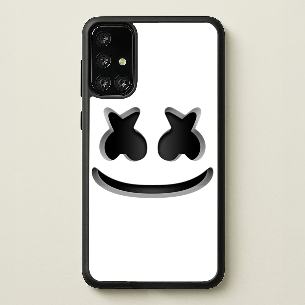 White Helmet DJ Helmet - Marshmello Phone Case for Galaxy A71