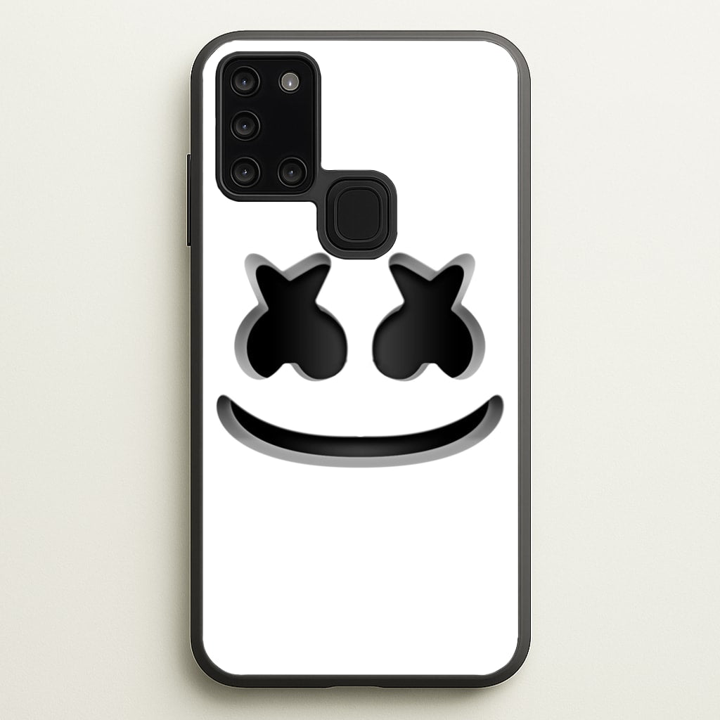 White Helmet DJ Helmet - Marshmello Phone Case for Galaxy A21s