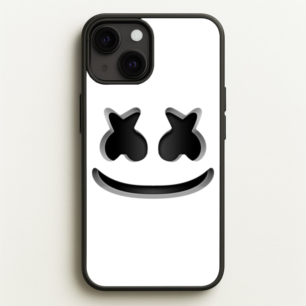 White Helmet DJ Helmet - Marshmello Phone Case for iPhone 13 Mini