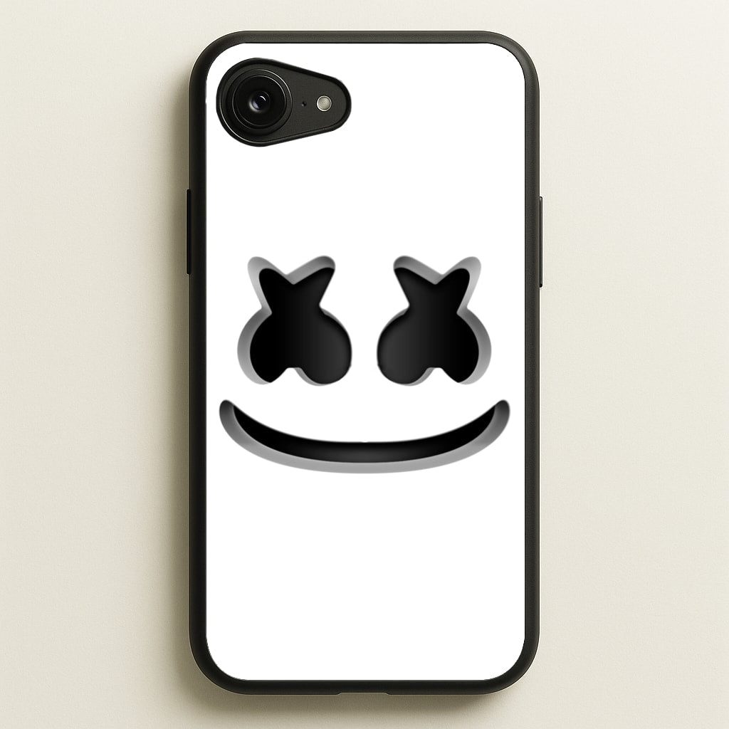 White Helmet DJ Helmet - Marshmello Phone Case for iPhone 16e