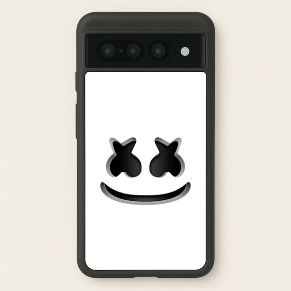 White Helmet DJ Helmet - Marshmello Phone Case for Google Pixel 7 Pro