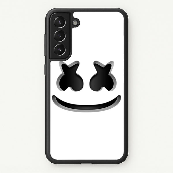 White Helmet DJ Helmet - Marshmello Phone Case for Galaxy S22 Plus