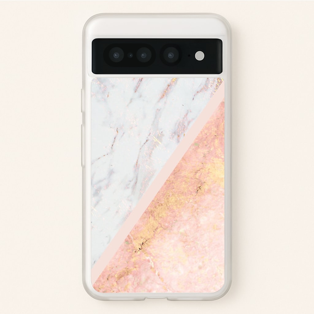 Marble and Rose Gold - marble Phone Case for Google Pixel 7 Pro