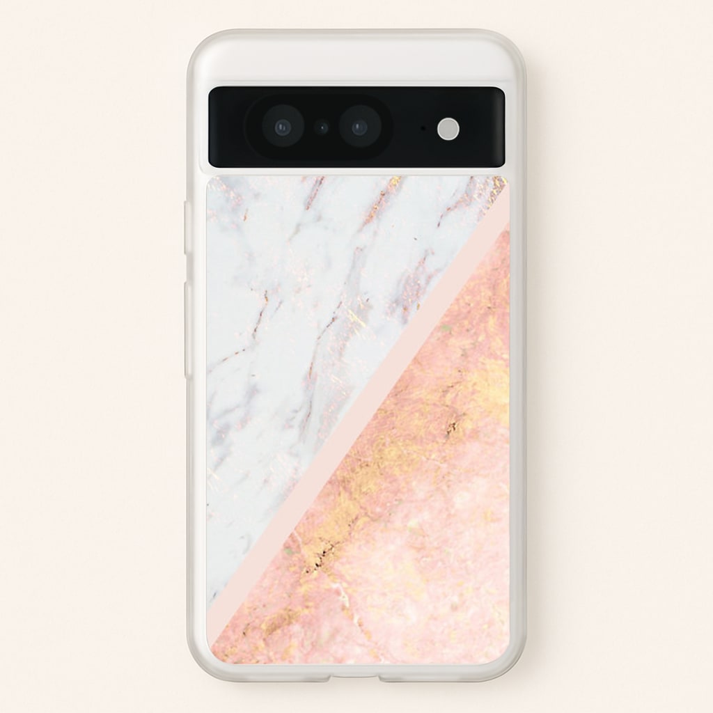Marble and Rose Gold - marble Phone Case for Google Pixel 8