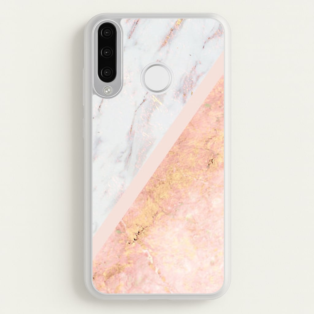 Marble and Rose Gold - marble Phone Case for Huawei P30 Lite