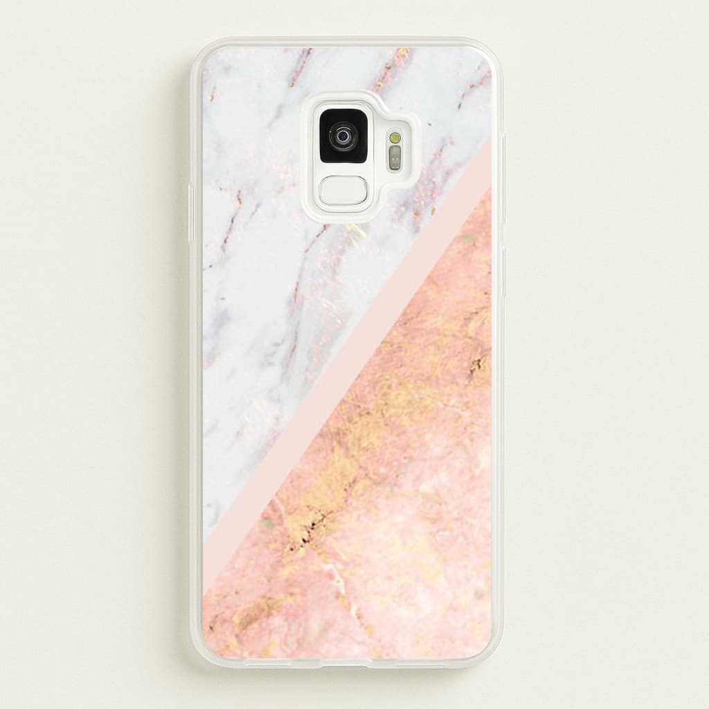 Marble and Rose Gold - marble Phone Case for Galaxy S9