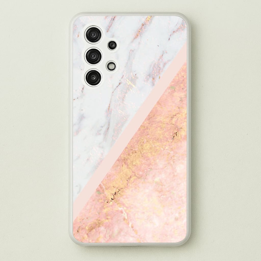 Marble and Rose Gold - marble Phone Case for Galaxy A13