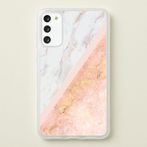 Marble and Rose Gold - marble Phone Case for Galaxy S20FE