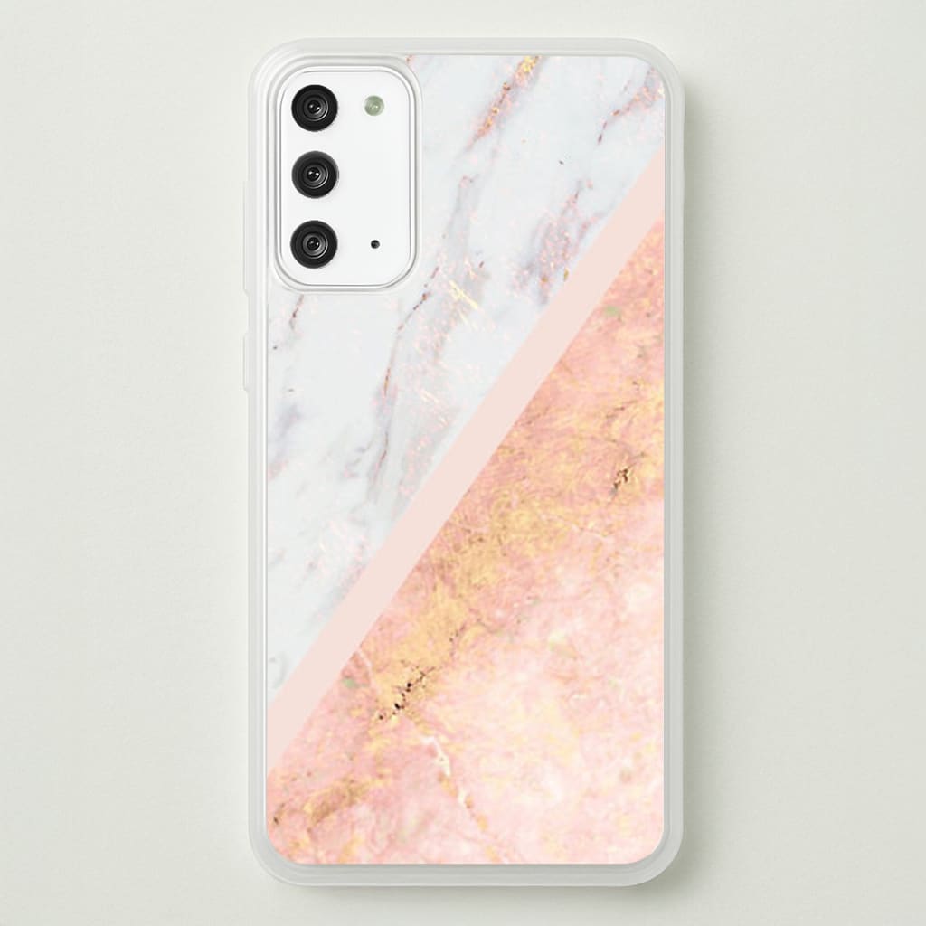 Marble and Rose Gold - marble Phone Case for Galaxy Note 20