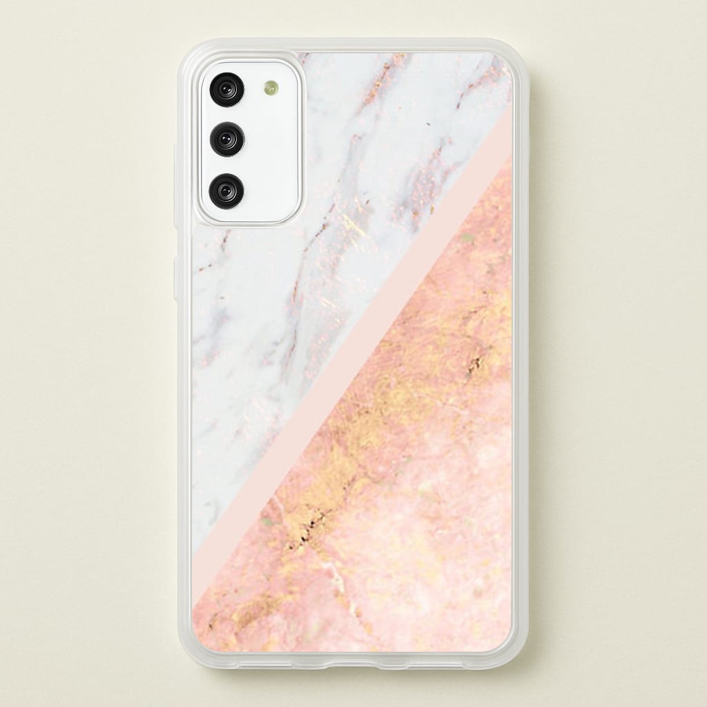 Marble and Rose Gold - marble Phone Case for Galaxy S20