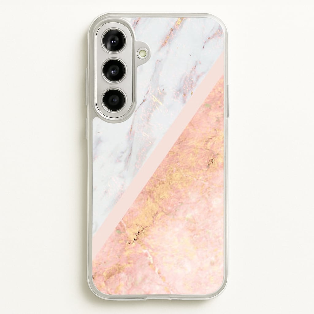Marble and Rose Gold - marble Phone Case for Galaxy A56
