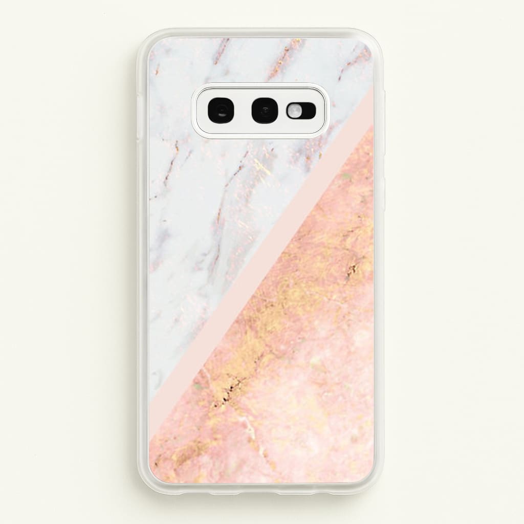 Marble and Rose Gold - marble Phone Case for Galaxy S10e