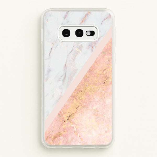 Marble and Rose Gold - marble Phone Case for Galaxy S10e