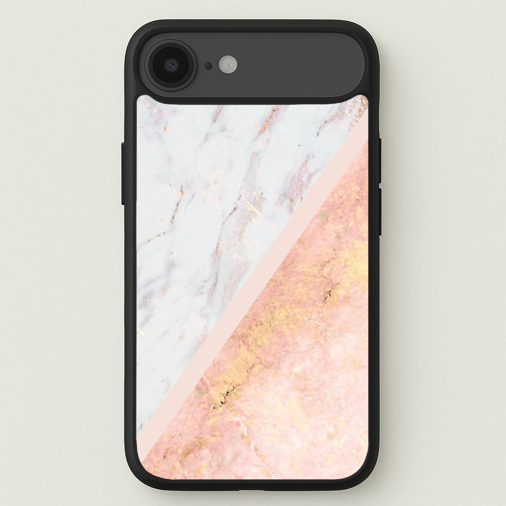 Marble and Rose Gold Phone Case for iPhone 17 Air