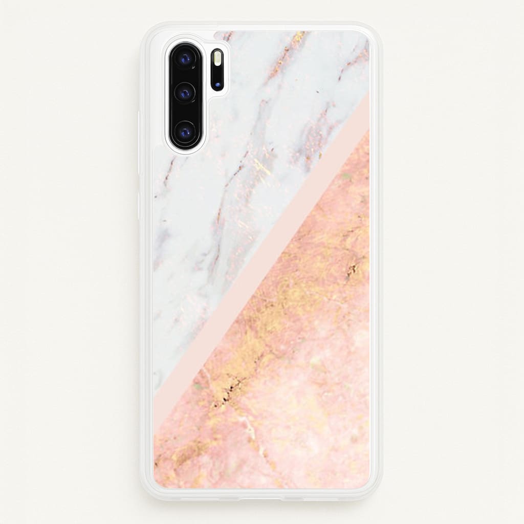 Marble and Rose Gold - marble Phone Case for Huawei P30 Pro