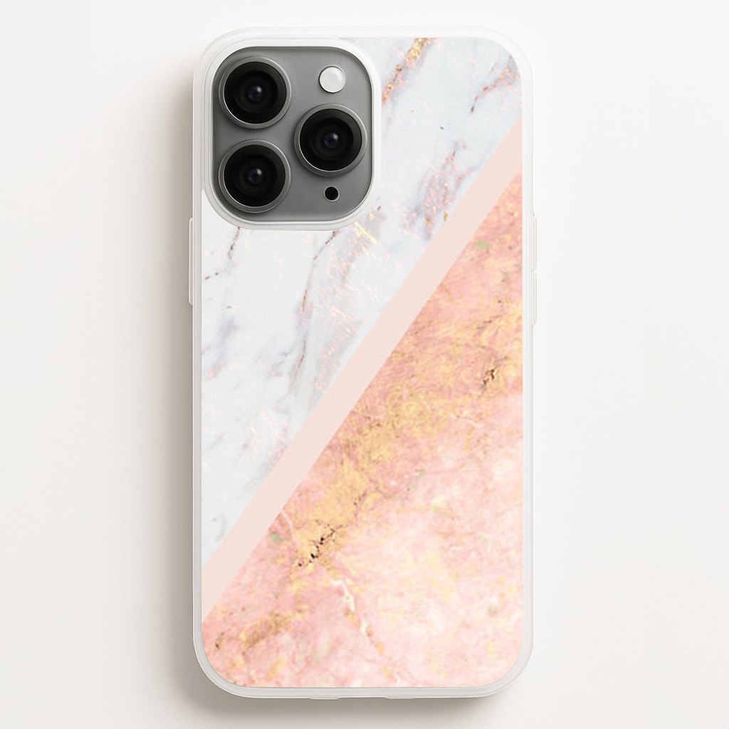 Marble and Rose Gold - marble Phone Case for iPhone 12 Pro Max