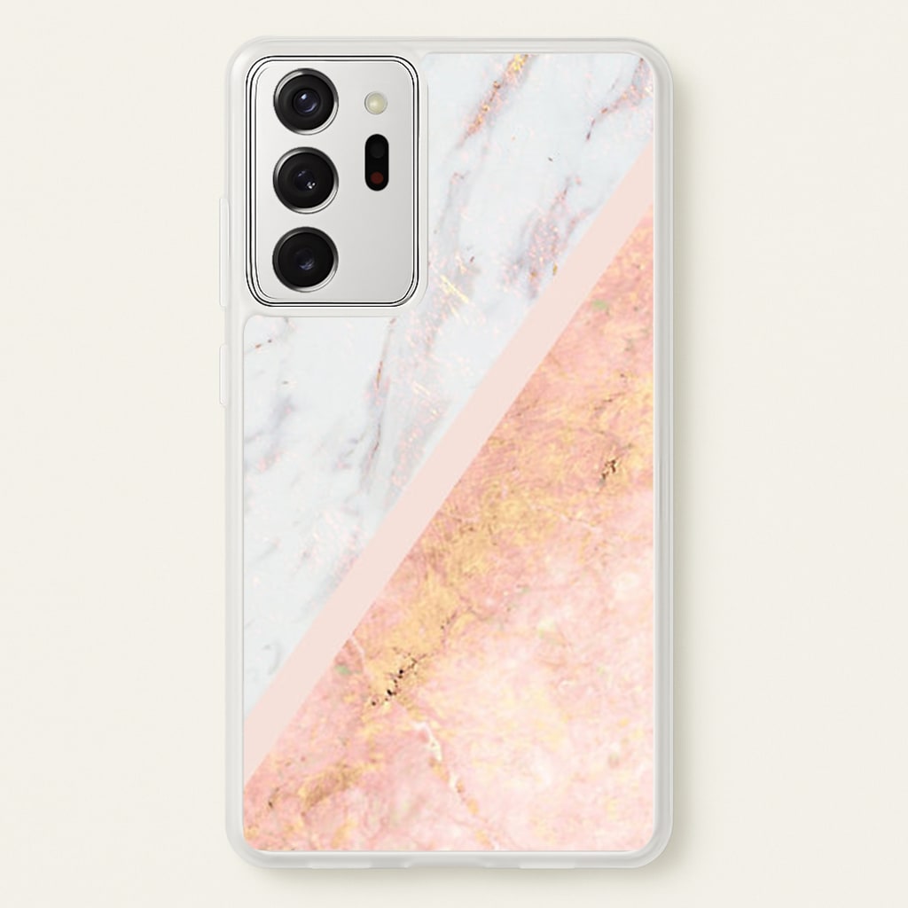 Marble and Rose Gold - marble Phone Case for Galaxy Note 20 Ultra