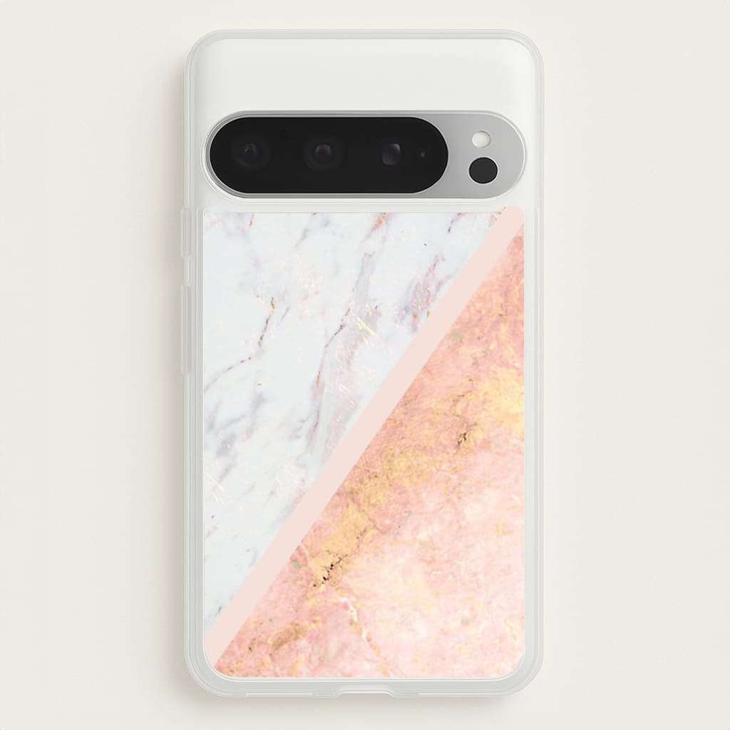 Marble and Rose Gold - marble Phone Case for Google Pixel 9 Pro XL