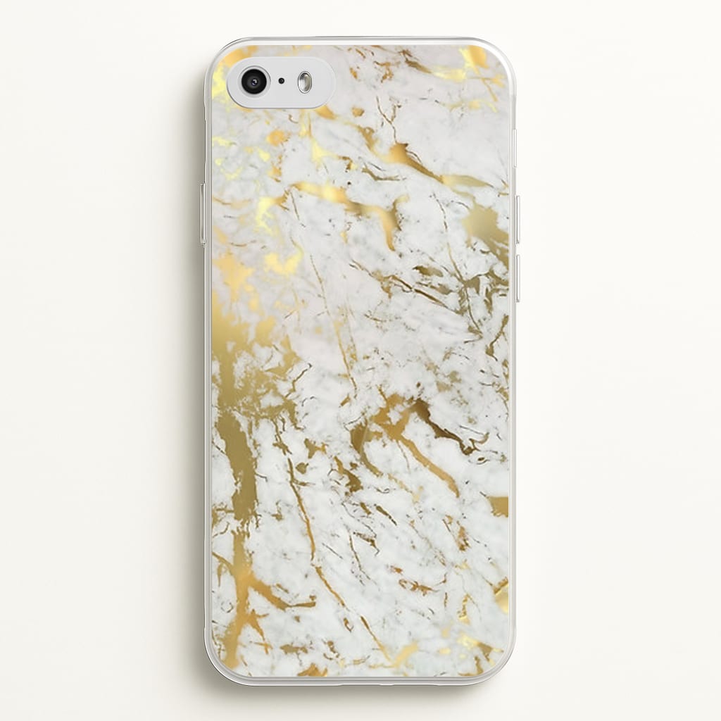 Gold Marble Splatter - marble Phone Case for iPhone 5 / 5s / SE 2016