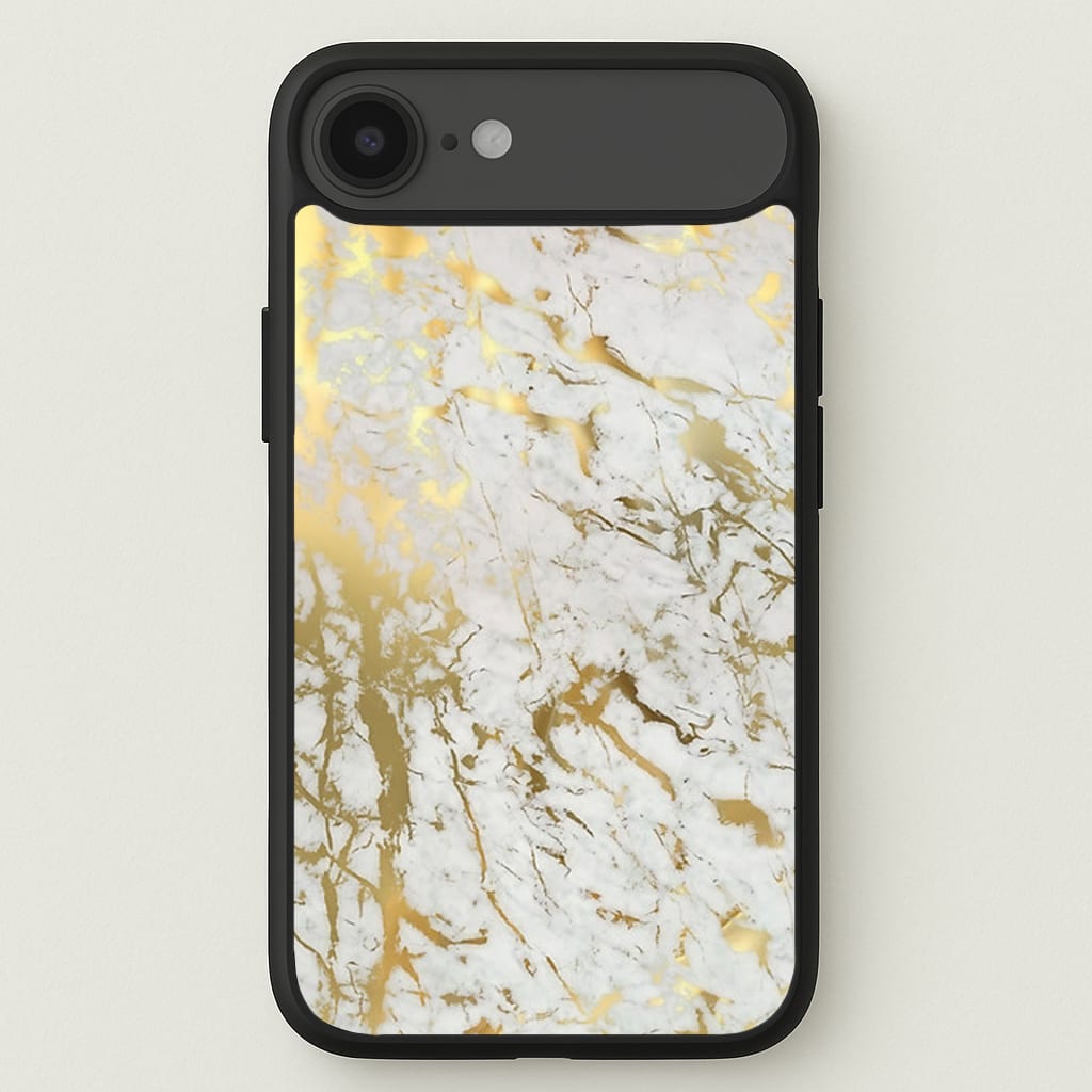 Gold Marble Splatter Phone Case for iPhone 17 Air