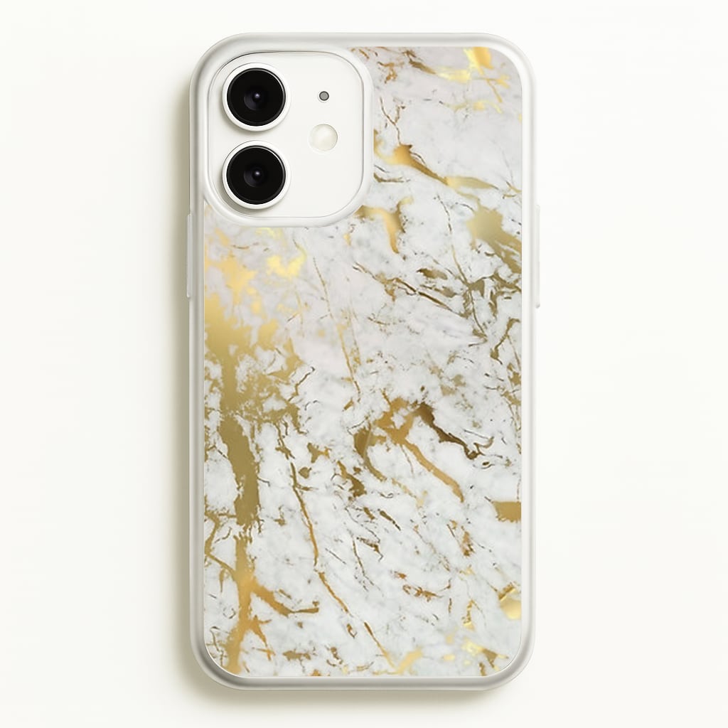 Gold Marble Splatter - marble Phone Case for iPhone 11