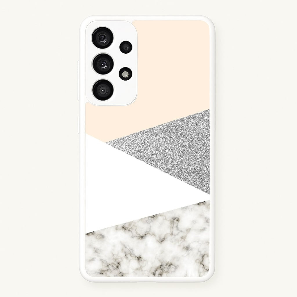 Abstract Marble and Silver Pattern - marble Phone Case for Galaxy A53