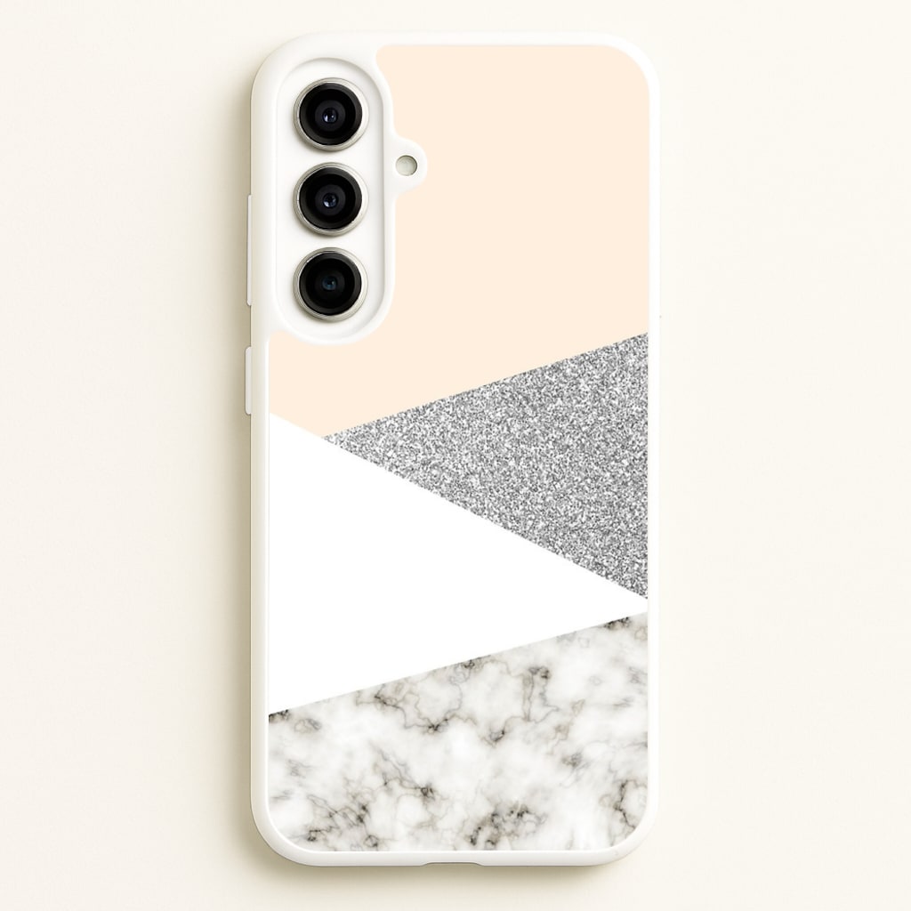 Abstract Marble and Silver Pattern - marble Phone Case for Galaxy A56