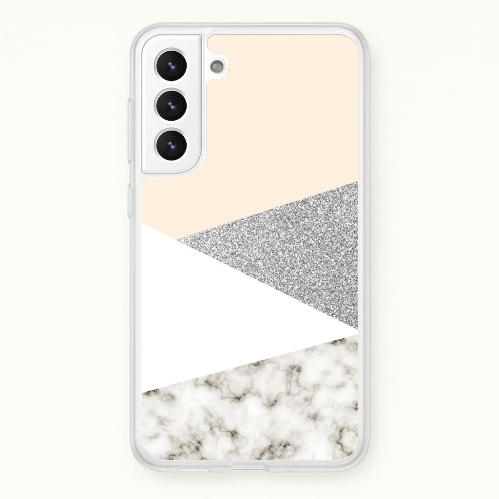 Abstract Marble and Silver Pattern - marble Phone Case for Galaxy S22 Plus