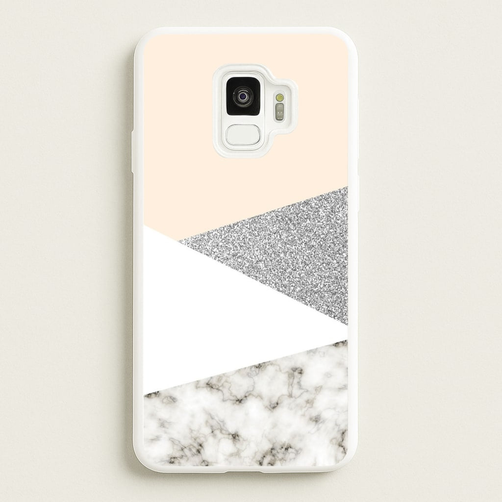 Abstract Marble and Silver Pattern - marble Phone Case for Galaxy S9