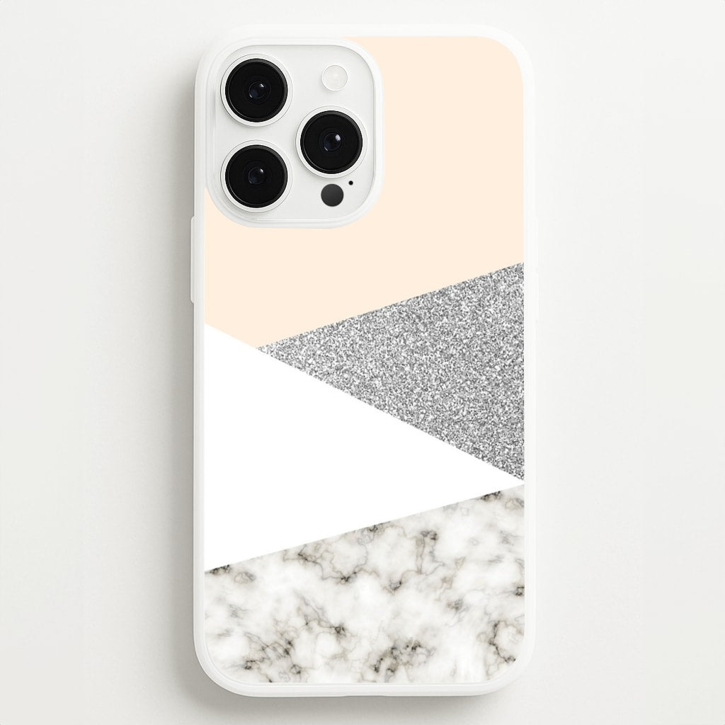 Abstract Marble and Silver Pattern - marble Phone Case for iPhone 13 Pro Max