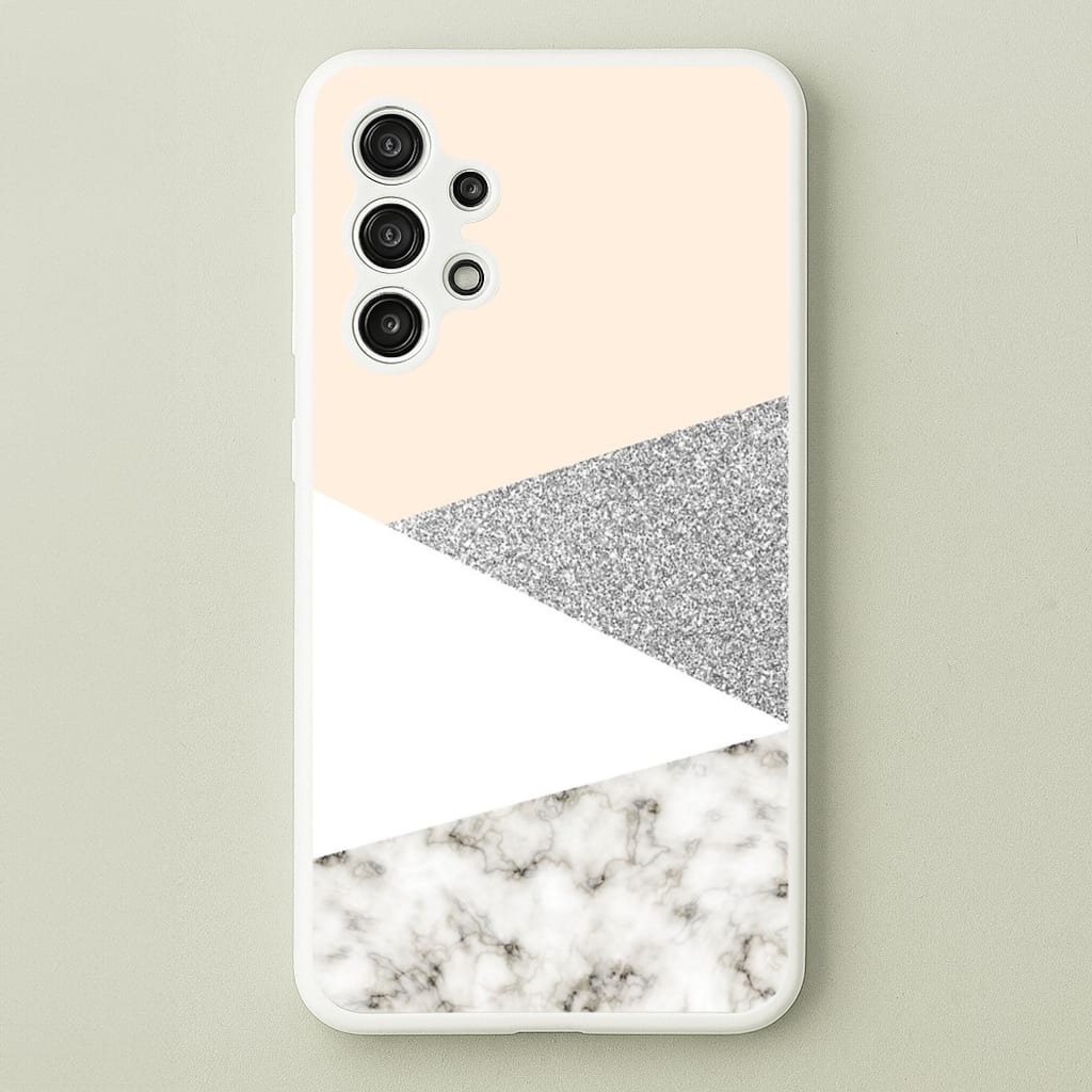Abstract Marble and Silver Pattern - marble Phone Case for Galaxy A13