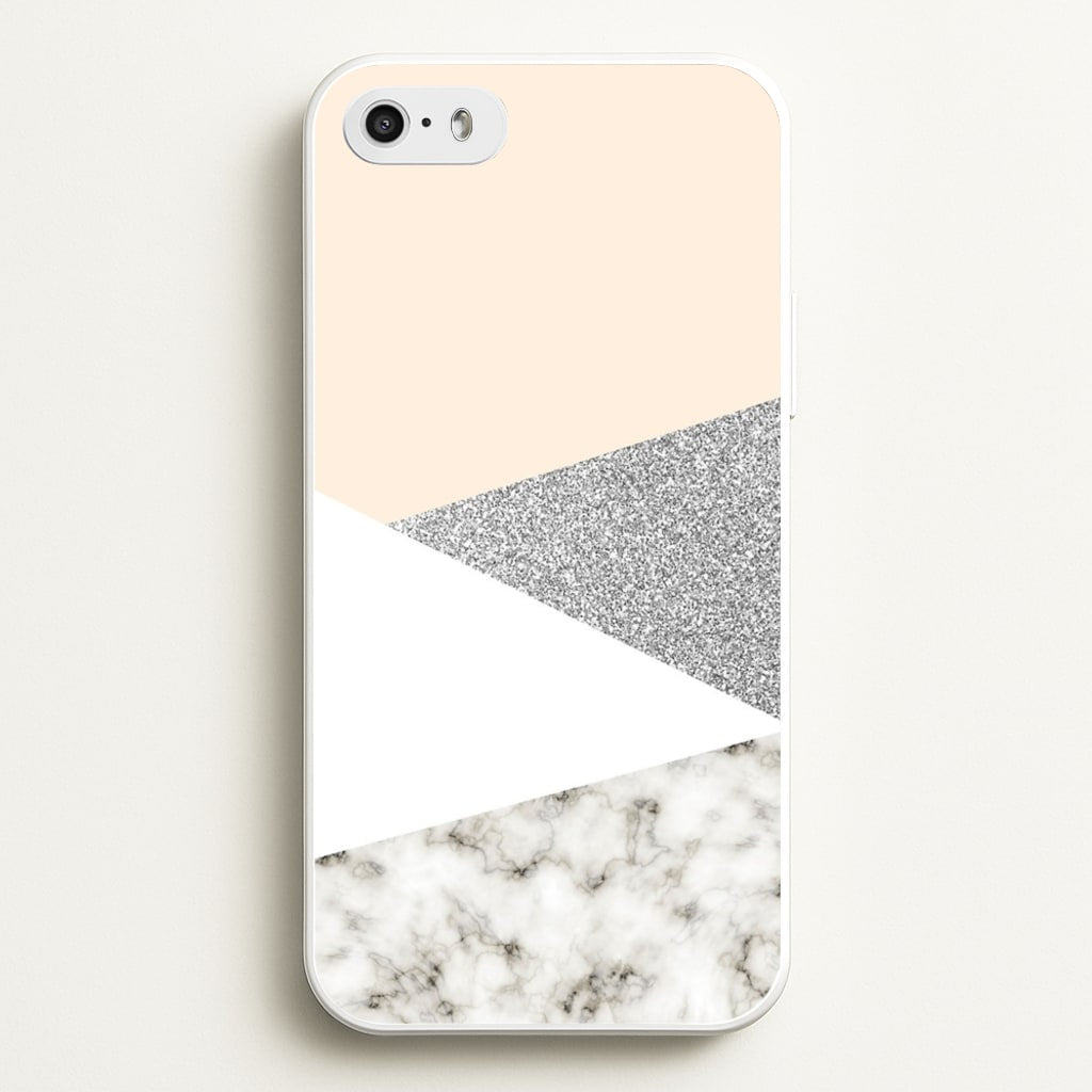 Abstract Marble and Silver Pattern - marble Phone Case for iPhone 5 / 5s / SE 2016