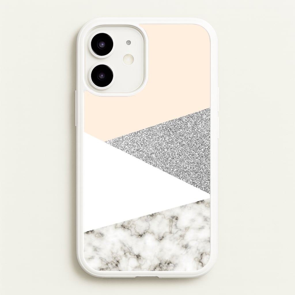 Abstract Marble and Silver Pattern - marble Phone Case for iPhone 12 / 12 Pro