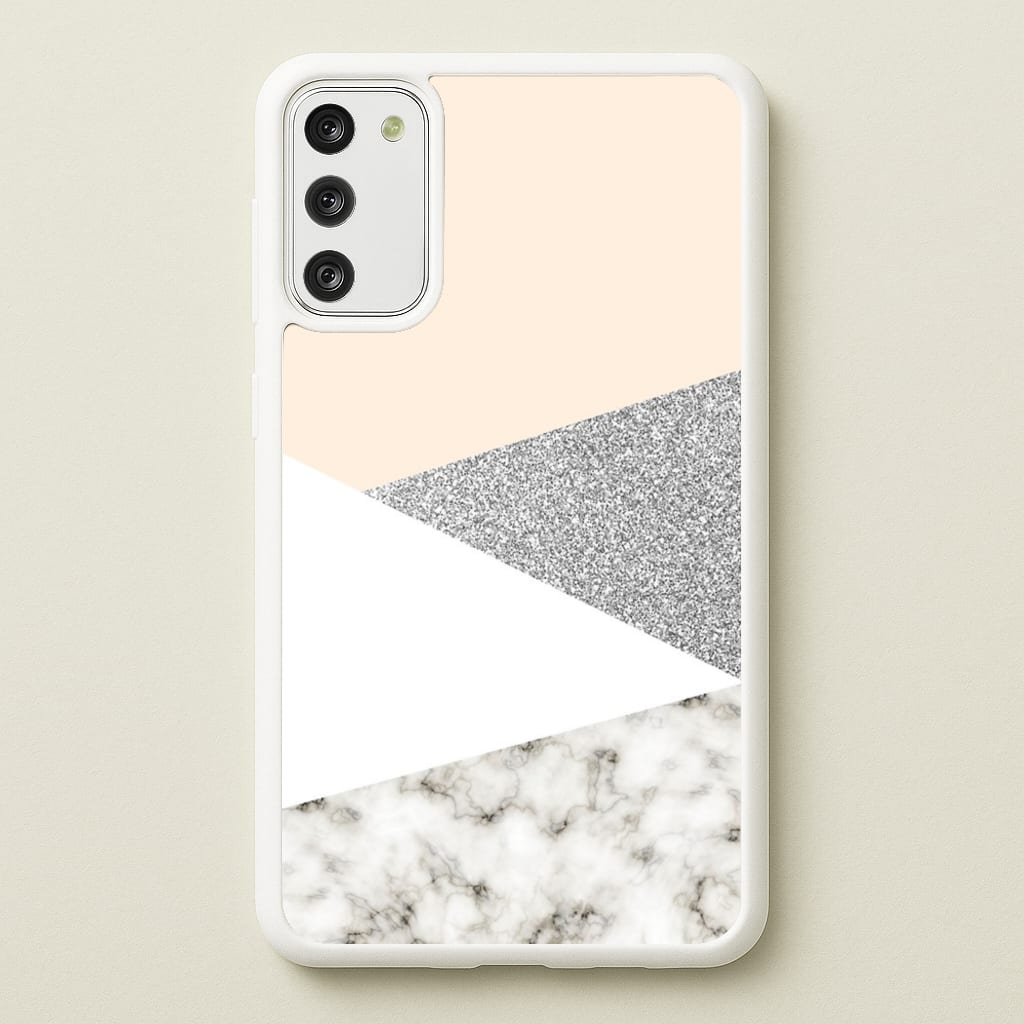 Abstract Marble and Silver Pattern - marble Phone Case for Galaxy S20FE
